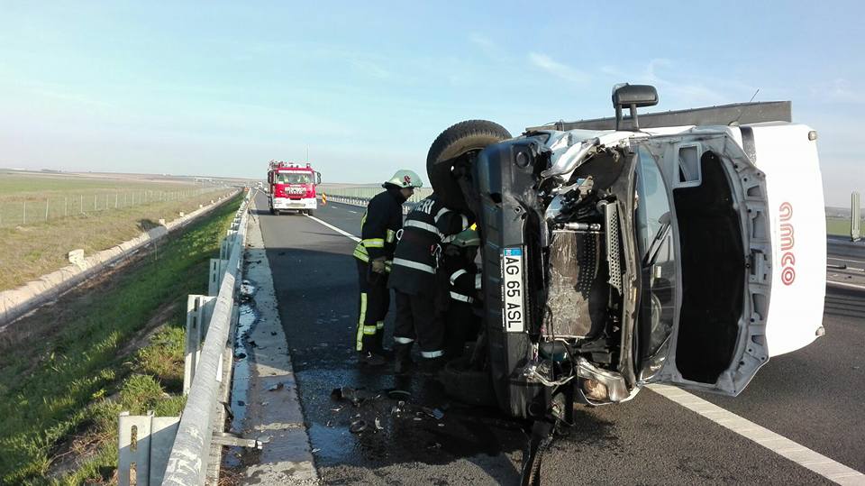 Accident rutier pe A1, sensul Timișoara-Lugoj