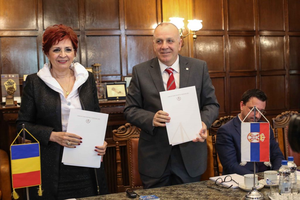 Acord de colaborare între CCIA Timiș și Camera de Comerț și Industrie Vojvodina