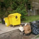 Sub orice critică! Trei firme, amendate pentru că au aruncat deșeuri chiar în Piața Victoriei