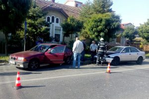 Accident rutier lângă sediul ISU Timiș