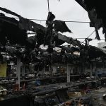 Incendiu devastator în piața agroalimentară din Arad