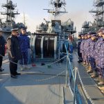 Zeci de marinari români se instruiesc în Marea Mediterană