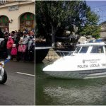 Polițiștii Locali din Timișoara ies la ”vânătoare” pe segway și scutere, dar și cu șalupa pe Bega