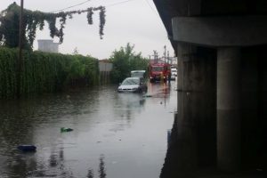 Cât va investi Aquatim pentru ca zona de sub podul din Calea Șagului să nu mai fie inundată