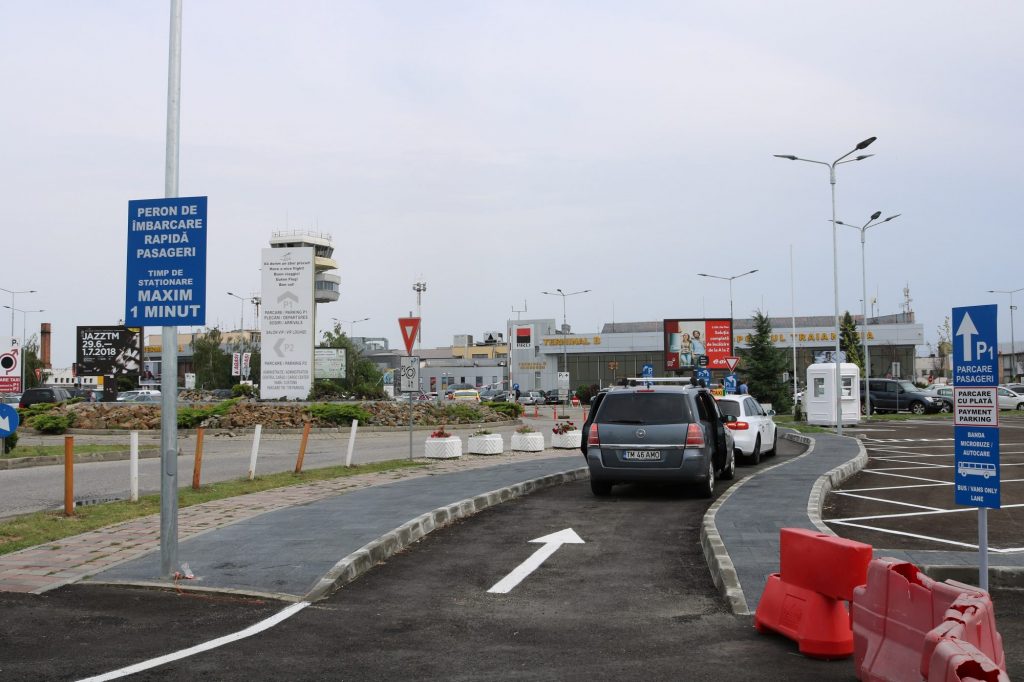 Noi locuri de parcare și modificări ale fluxurilor de circulație rutieră, la Aeroportul Internațional “Traian Vuia”