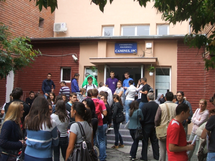 Cazarea studenților în căminele Universității Politehnica Timișoara