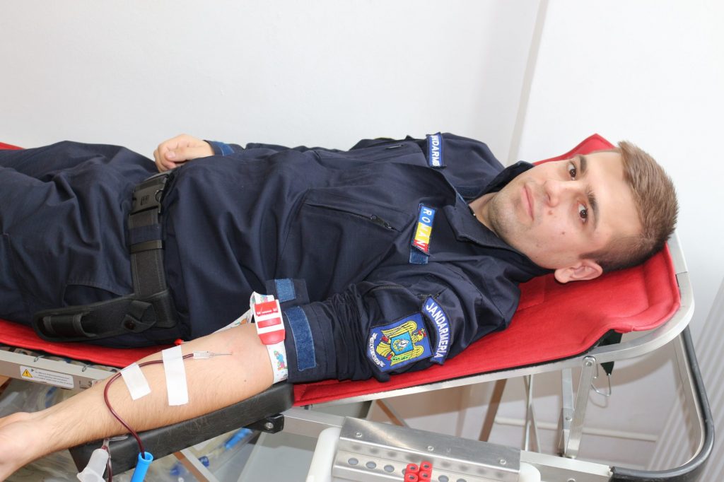 Jandarmii timișoreni au donat sânge