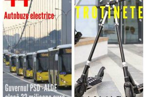 PSD Timiș: “44 autobuze electrice VS. 10 trotinete pentru Timişoara”
