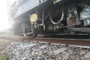O locomotivă a luat foc în Timiş