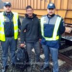 Marocan descoperit ascuns pe platforma unui vagon la Curtici