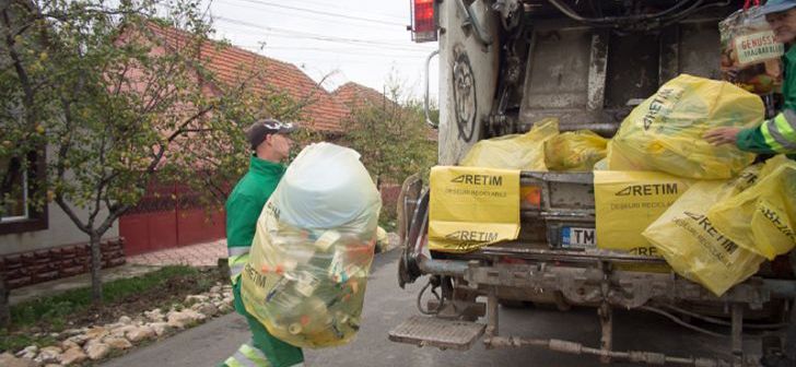 Programul de distribuție gratuită a sacilor galbeni destinați colectării deșeurilor reciclabile – Zona 0 Ghizela