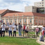 Protest la Timișoara! Patronii restaurantelor din centrul Timișoarei au ieșit în stradă