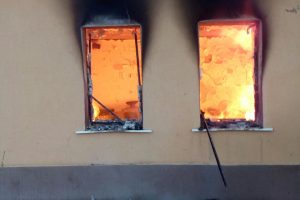 O casă a ars într-un incendiu, la Liebling