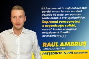Raul Ambruș și-a depus candidatura pentru funcția de președinte al PNL Timișoara