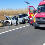 Accident pe autostradă, sensul de mers Lugoj-Timișoara