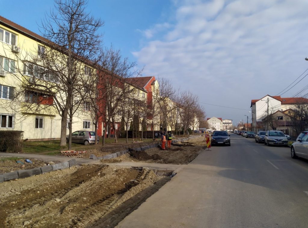 60 de locuri de parcare noi, în lucru, în zona Șagului