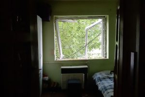 Ușa și geamul unei garsoniere au sărit în aer, la Lugoj