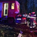 Mașină lovită de tren în zona Aleea Pădurea Verde din Timișoara