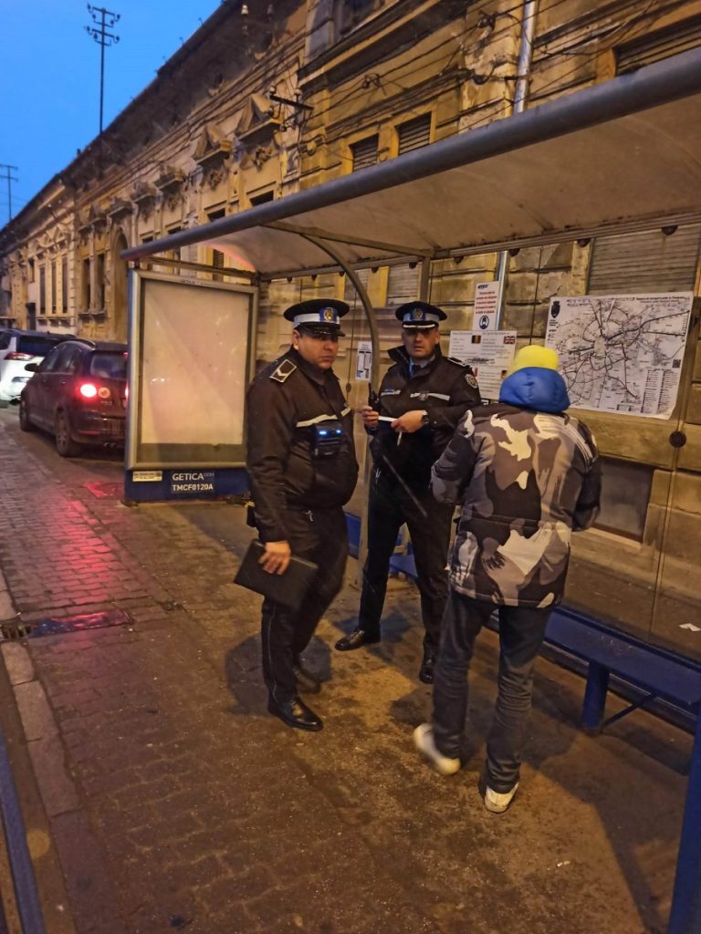 O nouă razie a polițiștilor locali în mijloacele de transport și în stațiile din Timișoara