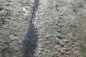 Drum cu gheață la Nădrag