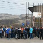 Protest la combinatul siderurgic ArcelorMittal din Hunedoara