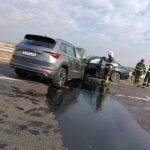 Accident grav pe Centura de Sud, în apropiere de Giroc. Update: Un șofer a decedat