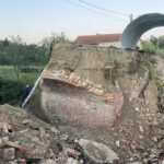 Podul de cărămidă de la Tapia s-a rupt