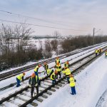 Au fost reluate lucrările pe tronsonul de cale ferată Lugoj- Timișoara Est