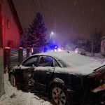 Accident rutier la Sânnicolau Mare! A intrat cu mașina într-un stâlp