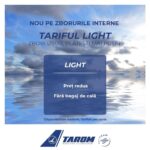 Nou la TAROM: tariful LIGHT pentru zborurile spre București