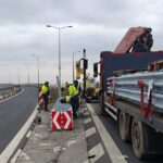 Lucrări de înlocuire a atenuatorilor de impact de pe autostrada A1