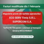 RETIM: Tariful serviciului de salubrizare a fost actualizat pentru clienții din Zona 0 Ghizela și di...