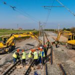 A fost deschis circulației feroviare un nou tronson modernizat de 8,6 km + 900 m Linia 3 Stația Reca...