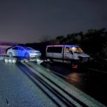 Impact violent pe Autostrada A1 Deva-Nădlac