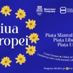Centrul istoric al Timișoarei îmbrăcat în flori și culoare, de Ziua Europei