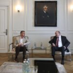 Fostul președinte al României, Traian Băsescu, în vizită la CJ Timiș