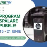Programul de spălare a pubelelor continuă și în această săptămână în Zona 1 Timiș și Zona 0 Ghizela