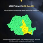 Cod galben de ploi în sudul țării