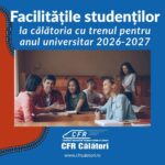 Studenții beneficiază de 90% reducere la CFR